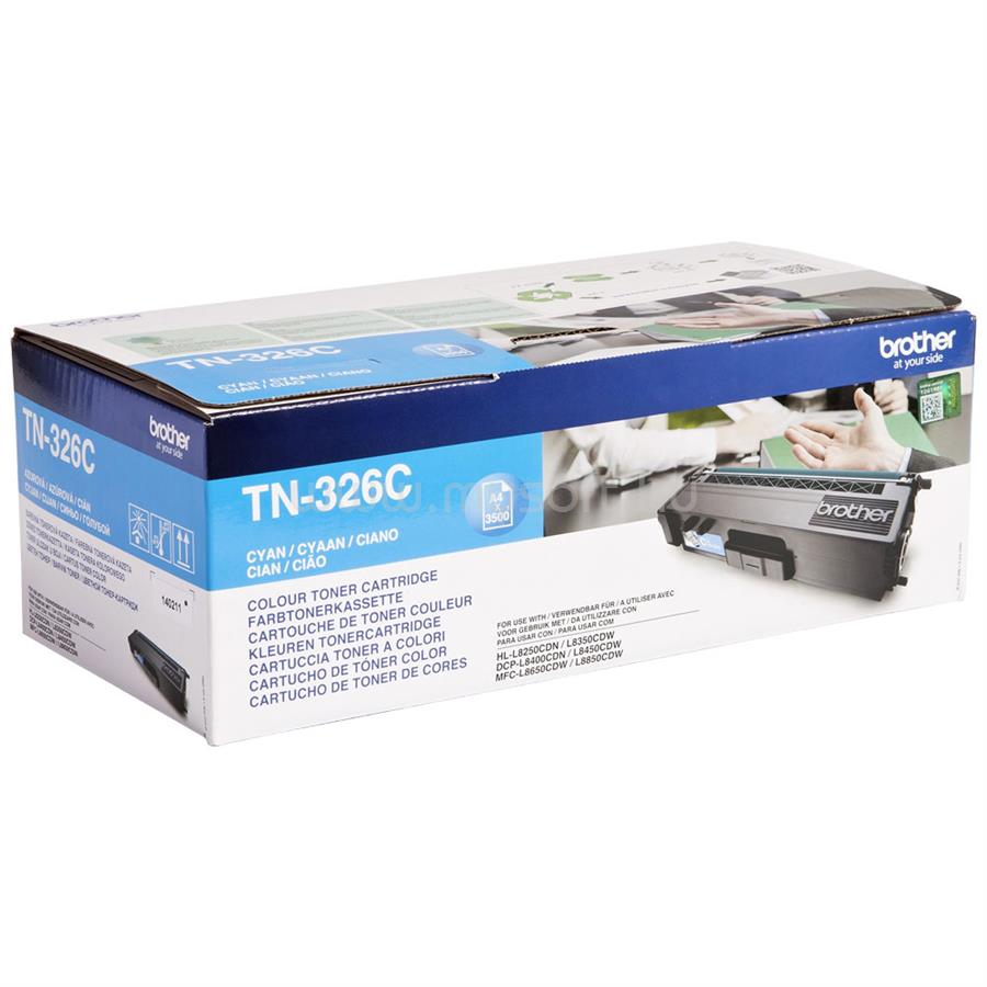 BROTHER Toner TN-326C Kék (3500 oldal)