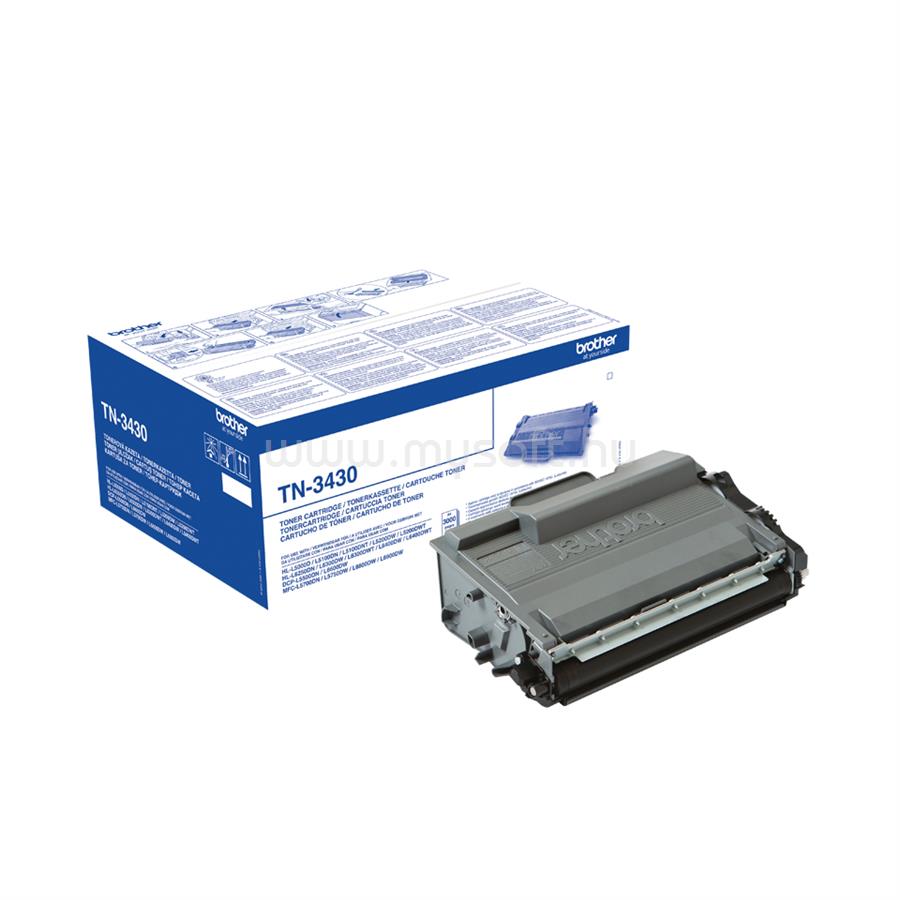 BROTHER Toner TN-3430 Fekete (3000 oldal)