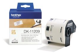BROTHER DK-11209 fehér alapon fekete címke tekercsben 29mm x 62mm (800 címke/tekercs) DK-11209 small