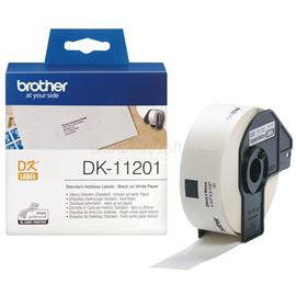 BROTHER DK-11201 fehér alapon fekete címke tekercsben 29mm x 90mm (400 címke/tekercs) DK-11201 small