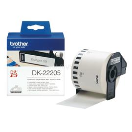 BROTHER DK-22205 fehér alapon fekete folytonos papír címke tekercsben 62mm (30,48m) DK-22205 small