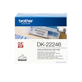 BROTHER DK-22246 fehér alapon fekete folytonos papír címke tekercsben 103mm (30.48m) DK22246 small