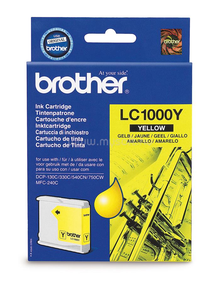 BROTHER Patron LC1000Y Sárga (400 oldal)