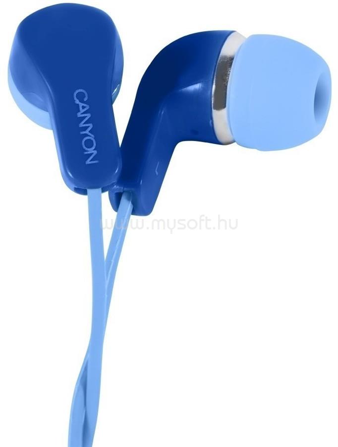 CANYON CNS-CEPM02BL Sztereo mikrofonos fülhallgató, kék