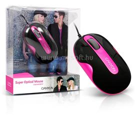 CANYON Optical Wired Mouse CNR-MSD01 Black/Pink CNR-MSD01P small