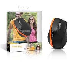 CANYON Optical Wired Mouse CNR-MSO01 Black/Orange CNR-MSO01O small