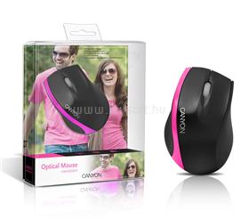 CANYON Optical Wired Mouse CNR-MSO01 Black/Pink CNR-MSO01P small