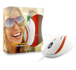 CANYON Optical Wired Mouse CNR-MSOPT6 White/Orange CNR-MSOPT6 small