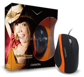 CANYON Optical Wired Mouse CNR-MSOPT7 Black/Orange CNR-MSOPT7 small