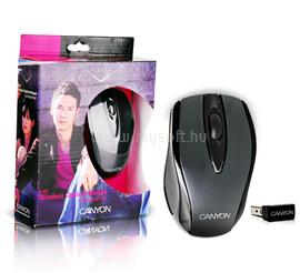 CANYON Optical Wireless Mini Mouse for Notebook CNR-MSOPTW7 Black/Silver CNR-MSOPTW7 small