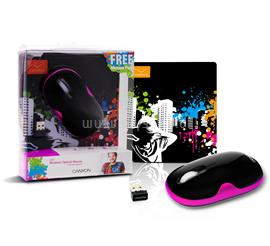 CANYON Optical Wireless Mouse CNR-MSOW01 Black/Pink CNR-MSOW01P small