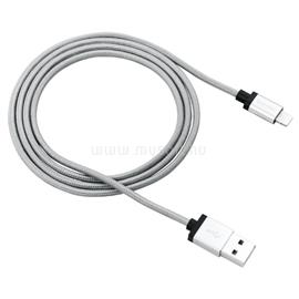 CANYON Szövetbevonatos iPhone, iPad, iPod USB - Lightning Apple MFI kábel szürke CNS-MFIC3DG small