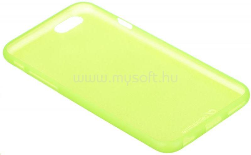 CELLULARLINE COLOR SLIM, mobiltelefonhoz, gumi, iPhone 6/6S, zöld tok