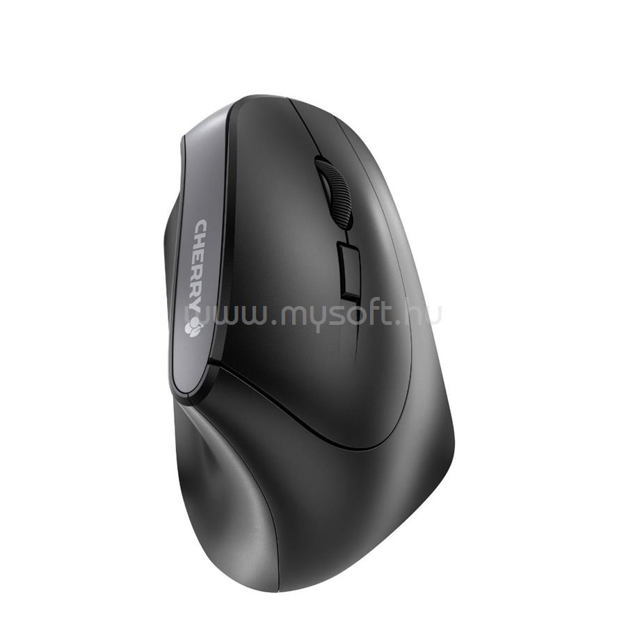 CHERRY MW 4500 ergonomikus optikai vezeték nélküli egér, USB, 2.4GHz, 600/900/1200dpi (fekete)