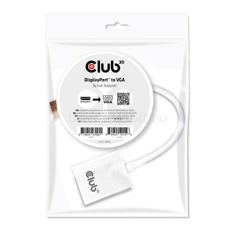 CLUB3D Displayport - D-Sub adapter