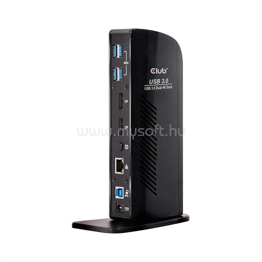 CLUB3D SenseVision USB 3.0 Dual Display 4K 60Hz Docking Station