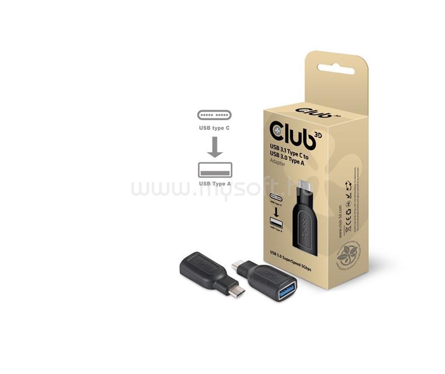 CLUB3D USB 3.1 Type C - USB 3.0 Type A adapter