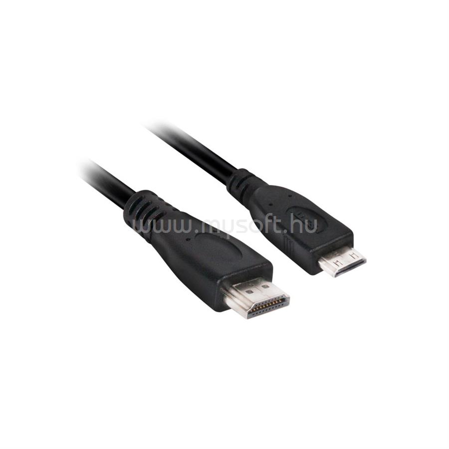 CLUB3D Mini HDMI - HDMI 2.0 1m kábel