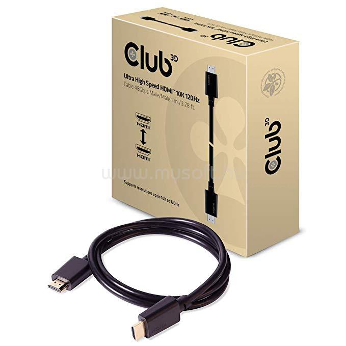 CLUB3D HDMI 2.1 - Ultra High Speed HDMI 10K 120Hz 1m kábel