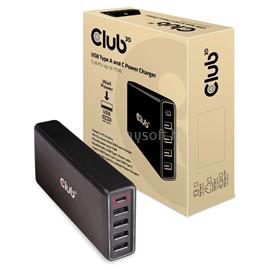 CLUB3D USB-C + 4xUSB-A 111W power adapter CAC-1903EU small