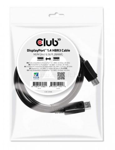 CLUB3D DisplayPort 1.4 HBR3 - DisplayPort 1.4 HBR3 2m kábel