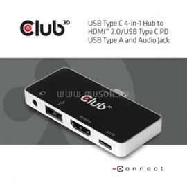 CLUB3D USB Type C 4in1 Hub CSV-1591 small