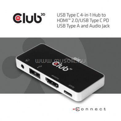 CLUB3D USB Type C 4in1 Hub