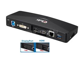 CLUB3D SenseVision USB 3.0 4K Docking Station CSV-3103D small