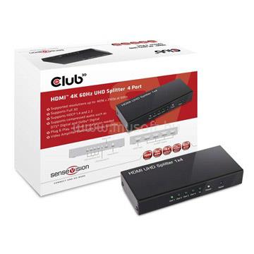 CLUB3D HDMI 2.0 4K60Hz UHD Splitter 4 Ports