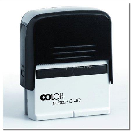 COLOP Bélyegző, "Printer C 40", fekete cserepárnával
