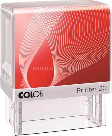 COLOP Bélyegző, "Printer IQ 20" fehér ház - fekete párnával