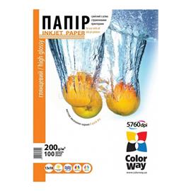 COLORWAY Fotópapír, magasfényű (high glossy), 200 g/m2, 13x18, 100 lap PG2001005R small