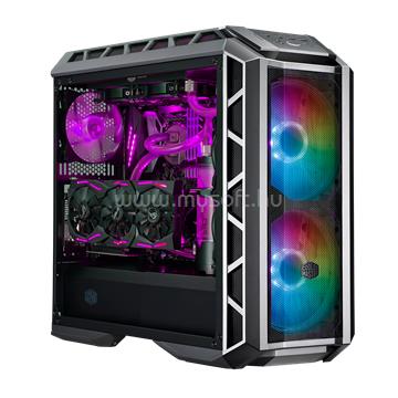 COOLER MASTER MasterCase H500P Mesh ARGB Fekete (Táp nálküli) ablakos ATX ház