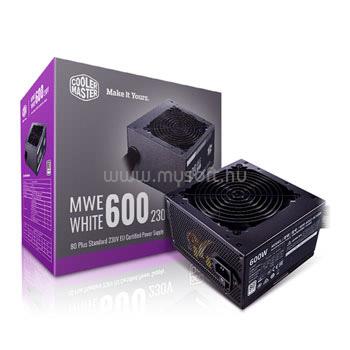 COOLER MASTER dobozos tápegység MWE 600 WHITE v2 MPE-6001-ACABW-EU 600W 85+