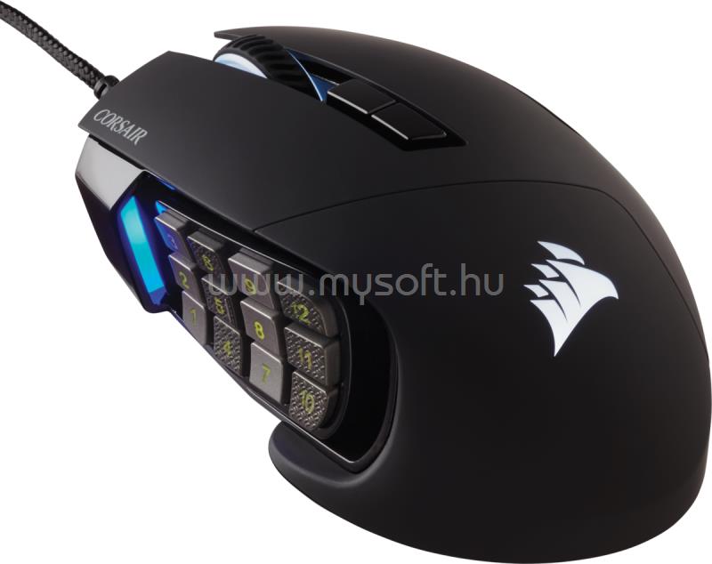 CORSAIR Scimitar Elite RGB gamer vezetékes egér (fekete)