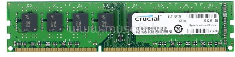 CRUCIAL DIMM memória 8GB DDR3 1600MHz  CL11