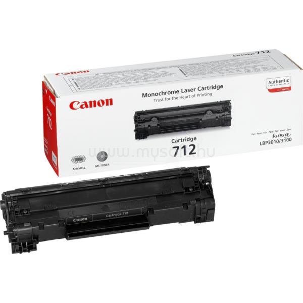 CANON Toner CRG712 Fekete (1500 oldal)