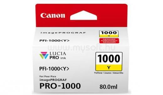 CANON Patron PFI-1000Y Sárga (80ml)