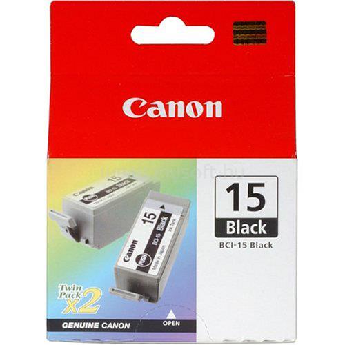 CANON Patron BCI-15BK Fekete multipakk (2x5,3ml)