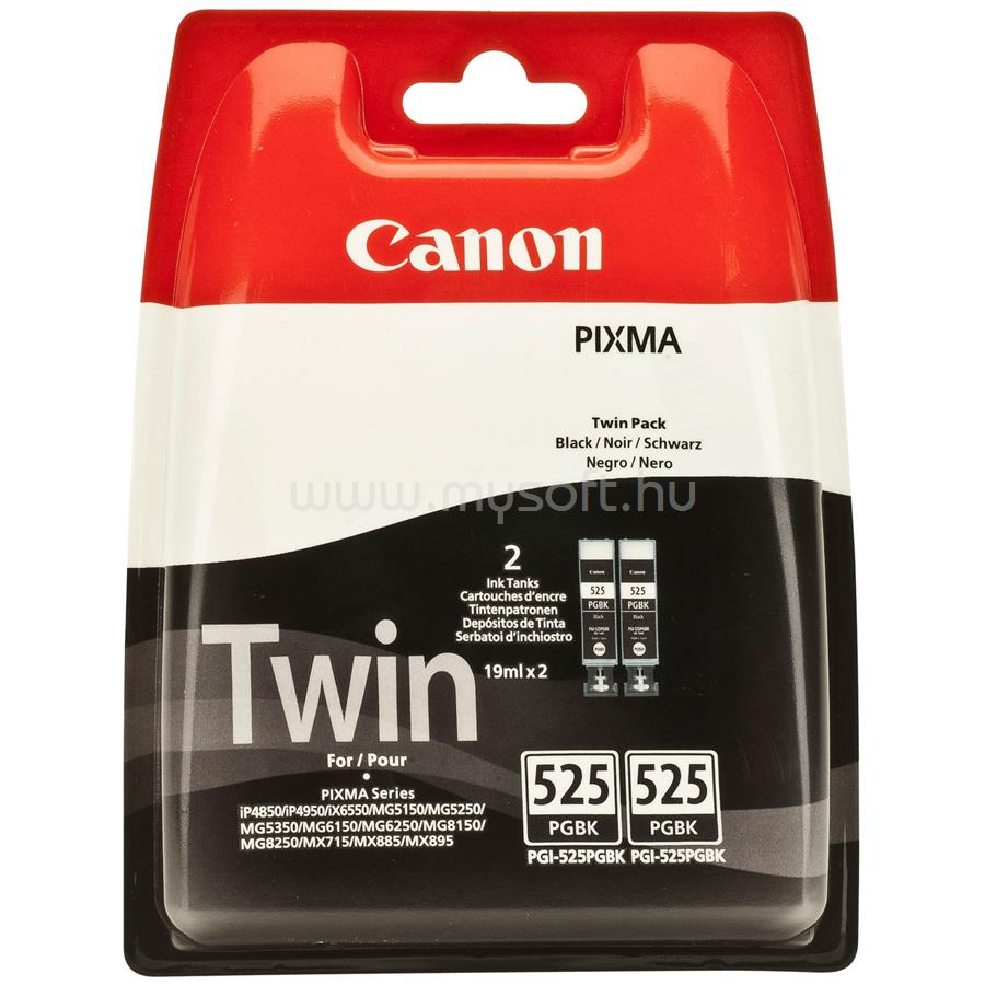 CANON Patron PGI-525PGBK Fekete multipakk (2x19ml)