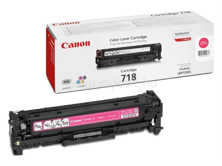 CANON Toner CRG718 Magenta (2900 oldal)