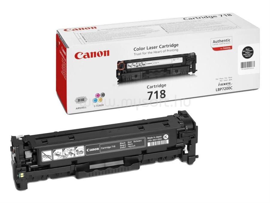 CANON Toner CRG718 Fekete (3400 oldal)