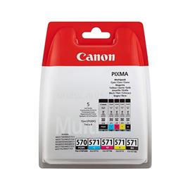 CANON Patron CLI-570PGBK/ 571BK/C/M/Y Pigment Fekete/Fekete/Cián/Magenta/Sárga multipakk (1x15ml/4x7ml) 0372C004 small