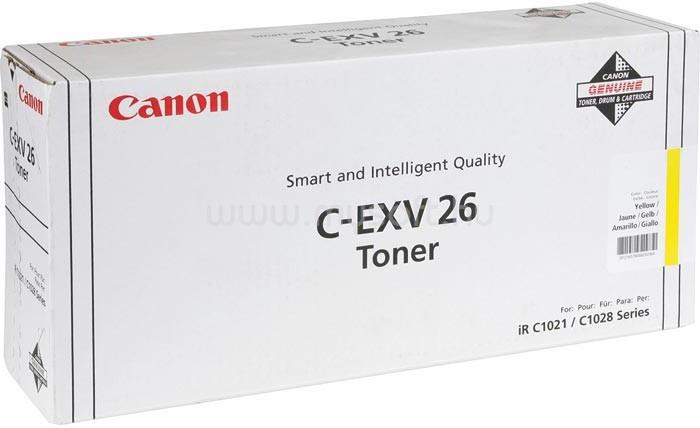CANON Toner C-EXV26 Sárga (6000 oldal)