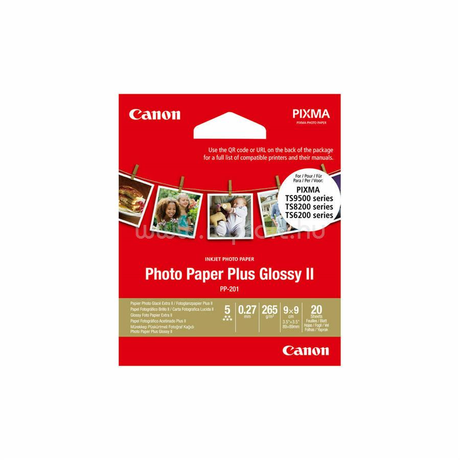 CANON PP201 9x9, 20ív, 265g Fényes fotópapír