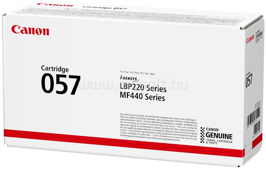 CANON Toner CRG057 Fekete (3100 oldal)