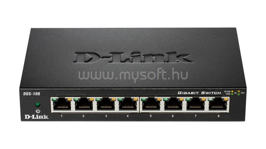 D-LINK DGS-108/E 8-Port Gigabit Unmanaged Desktop Switch