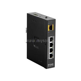 D-LINK Ipari 5 portos 4x 10/100/1000 BASET(X) Port (4 POE)  & 1x 100/1000BASESFP  fémházas Switch DIS-100G-5PSW small