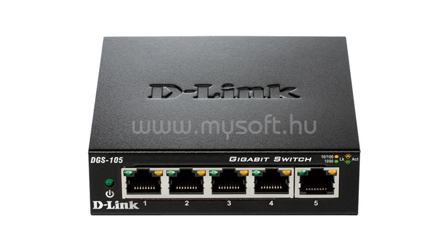 D-LINK DGS-105/E Switch 5 portos1000Mbps fémházas