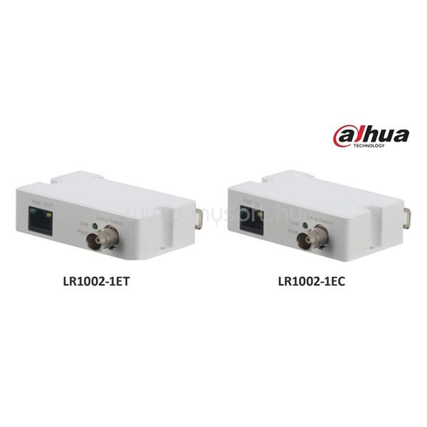 DAHUA Ethernet over Coax (EOC) konverter(adó) - LR1002-1ET (1x RJ45 10/100, 1x BNC, PoE támogatás)
